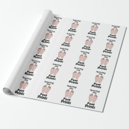 Fötter som lämnar mina fotspår Inspirerande Citat Presentpapper