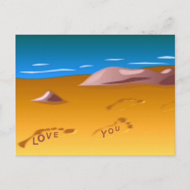 Fottryck på Beach-vykort Vykort (Framsida)