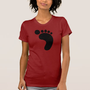 Fottryckkvinna T-tröja Tee Shirt