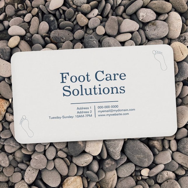 Fottvårdslösningar Visitkort (Foot Care Solutions Business Card)