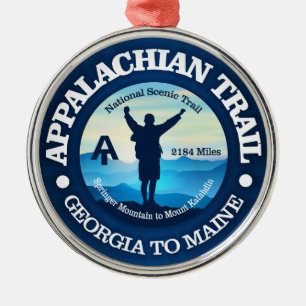 Fotvandra (Appalachian slinga) 2 Julgransprydnad Metall