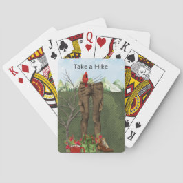 Fotvandra leka kort spel kort