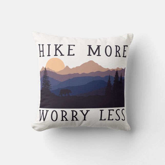 Fotvandra mer, bekymmer mindre kudde (Framsida)