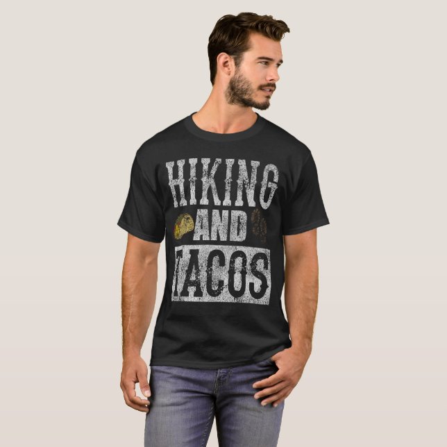 Fotvandra och bedrövad rolig Taco för Tacos T-shirt (Hel framsida)