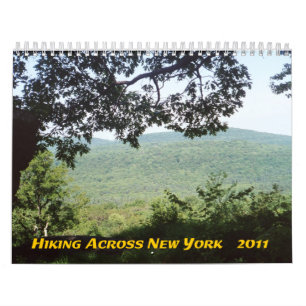 Fotvandra över den New York 2011 kalendern Kalender