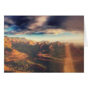 Fotvandra på Sedona Hälsningskort