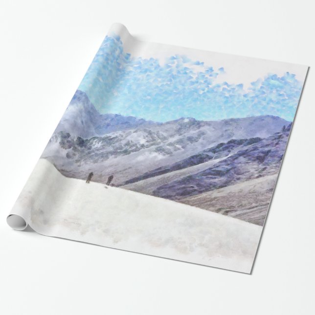 Fotvandra till det bästa presentpapper (Utrullad)