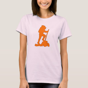 Fotvandrare för design för t-shirt