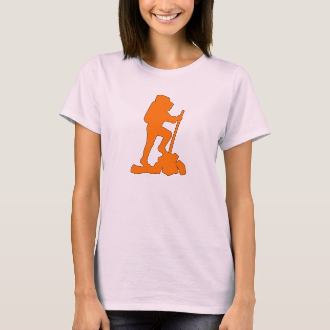 Fotvandrare för design för t-shirt (Framsida)