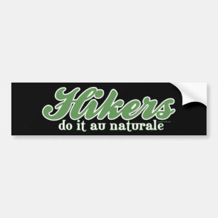 Fotvandrare gör det au Naturale Bildekal