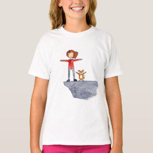 FotvandrareABCs flicka på stenT-tröja T Shirt