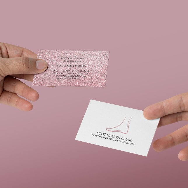 Fotvård Podiatri utövare Läkare Visitkort (Foot Care Podiatry Practioner Doctor Business Card
)