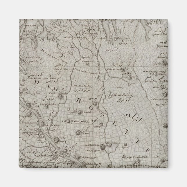 Foueh, Damanhr, Egypten Magnet (Framsidan)