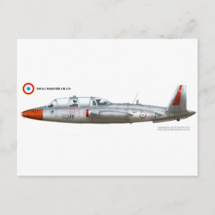 Fouga Magister CM.170 Vykort