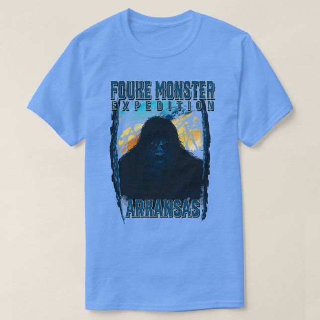 Fouke Monster Expedition Arkansas Boggy Bäck Mons T Shirt (Design framsida)