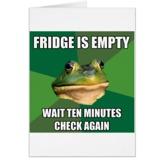 Foul Bachel Frog Tom Fridge Hälsningskort