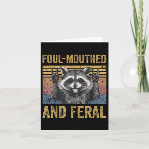 Foul Mouthed och Feral Raccoon Feral Summer Meme V Kort