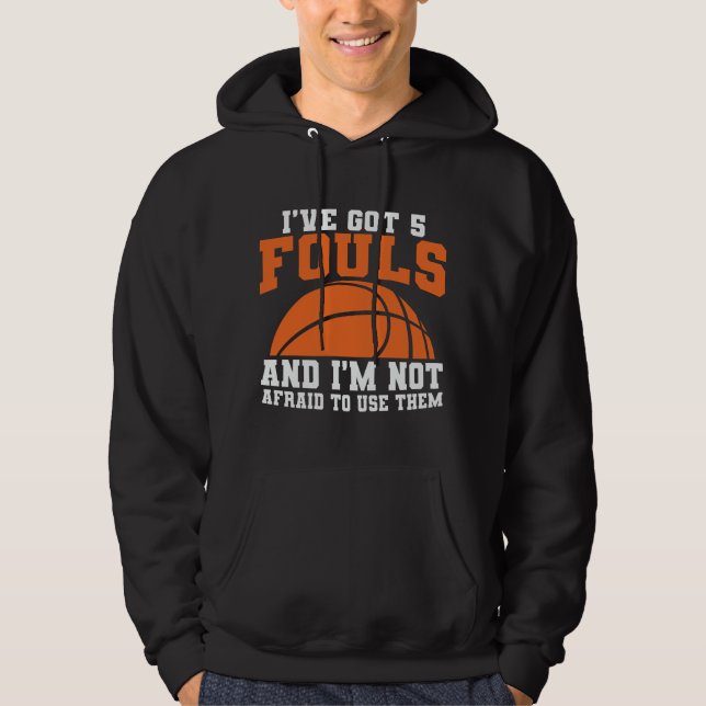 Fouls Basketball | Basketball Design Hoodie (Framsida)