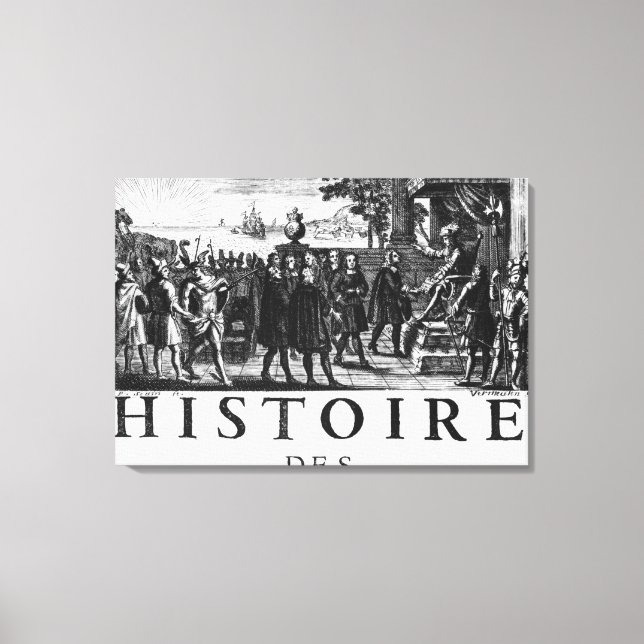 Foundation by Louis XIV, kung of Frankrike Canvastryck (Framsida)