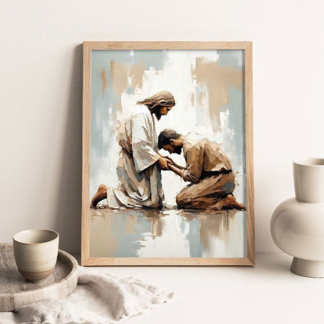 Foundation of Faith, Christian Art, Jesus Supporti Poster (Skapare uppladdad)