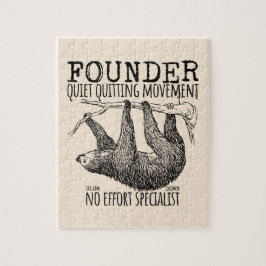 Founder Quiet Quitting Movement Cute Sloth Pussel