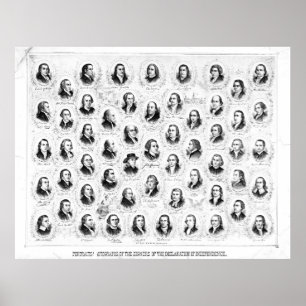 Founding fathers 1876 poster