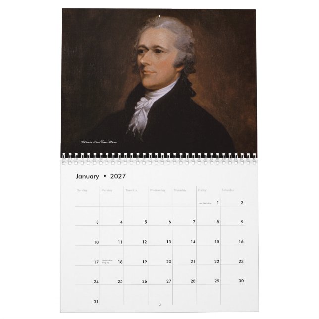 Founding fathers 2013 kalender (Jan 2027)