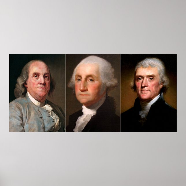 FOUNDING FATHERS AMERIKA TRIPTYCH POSTER (Framsidan)
