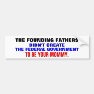 Founding fathers & gov'ten som din mommy. bildekal