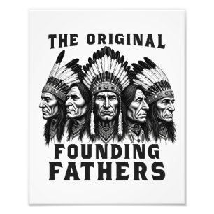 Founding fathers Native Indian Fototryck