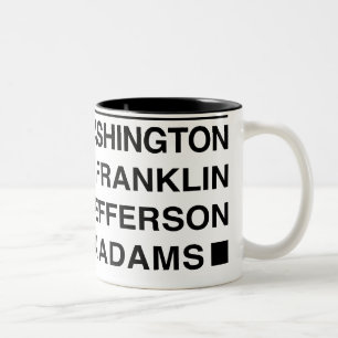 Founding fatherskaffemugg Två-Tonad mugg