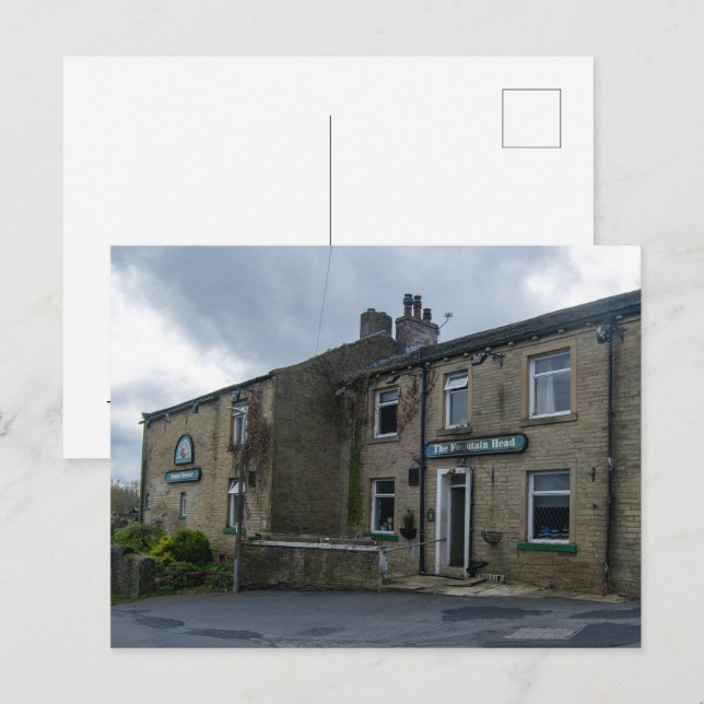 Fountain Head Inn, Halifax Helg Vykort (Fram/baksida)