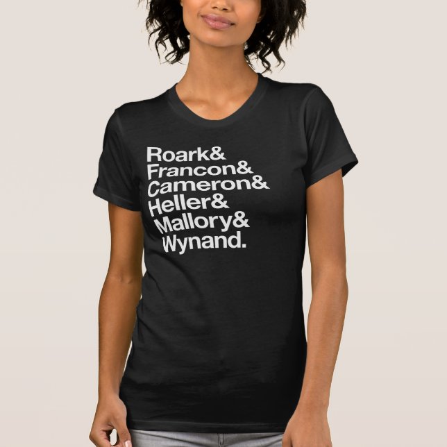 Fountainheadefternamnen T Shirt (Framsida)