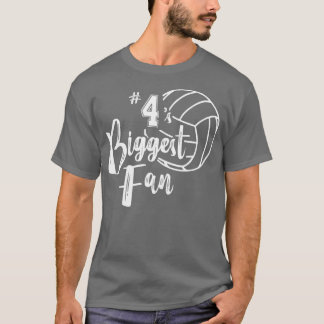 Four 4s Biggest Fan  Volleyball Mom Volleyball Dad T Shirt