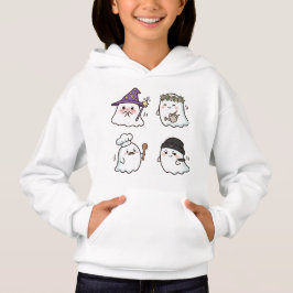 Four Cute Boo Ghosts – Kawaii Girl T Shirt