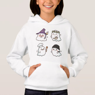 Four Cute Boo Ghosts  – Kawaii Girl T Shirt