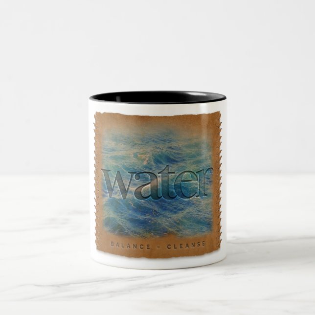 Four Elements - Water - Coffee Mug Två-Tonad Mugg (Center)
