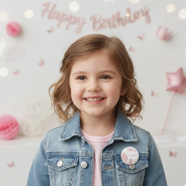 Four Ever Princess Slott Enhörning 4-årsdag  Knapp (Skapare uppladdad)