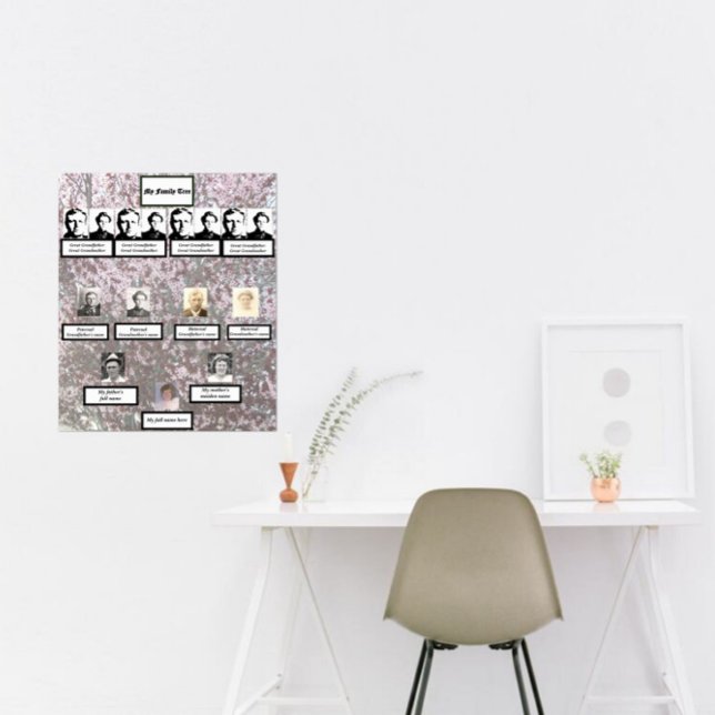 Four Generation Plum Blossom Family Tree Poster (Skapare uppladdad)