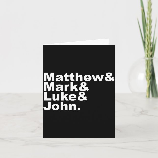 Four Gospels Matthew Mark Luke John Bible  Kort (Framsida)