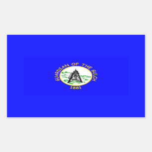 FOUR Helena, Montana Flagga Rektangulärt Klistermärke