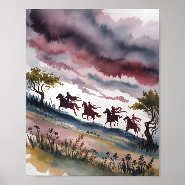 Four Horseman at Dawn Poster (Framsidan)