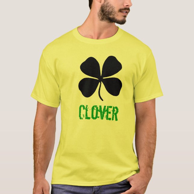 Four_Leaf_Clover_11 klöver Tee (Framsida)
