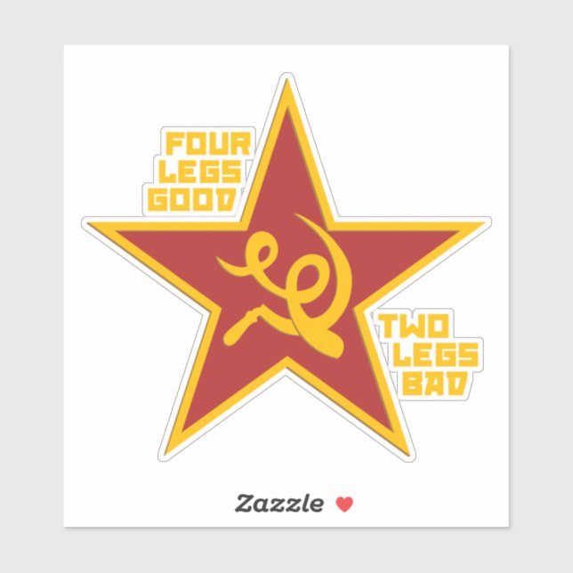 Four legs good klistermärken (Ark)