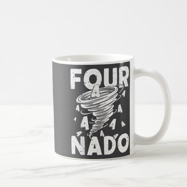 Four Nado Fournado 4th Birthday 4 Years Old  Kaffemugg (Höger)