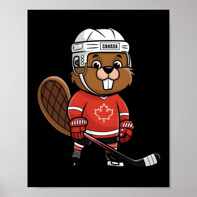 Four Nations Ttle Glol Face-off Canadian Beaver Ho Poster (Framsidan)