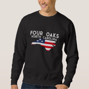 Four Oaks North Carolina USA Stat Amerika Resa Lång Ärmad Tröja