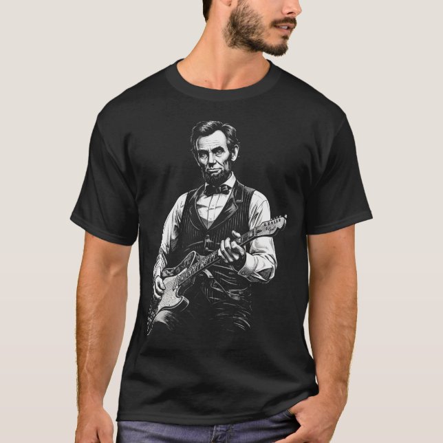 Four Score and Seven Riffs Ago  T Shirt (Framsida)