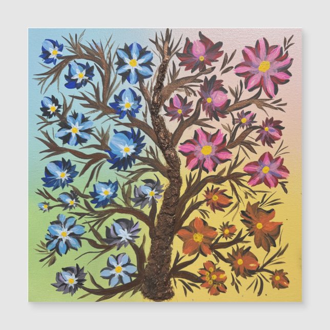 Four Seasons of Color Magnetic Card (Framsida)