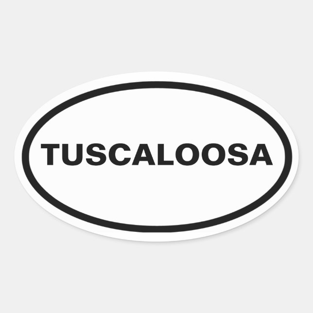 FOUR Tuscalosa, Alabama Ovalt Klistermärke (Framsida)